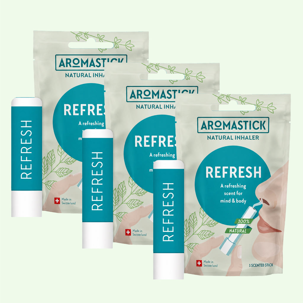 Aromastick Natural Inhaler Refresh - 3 PACK