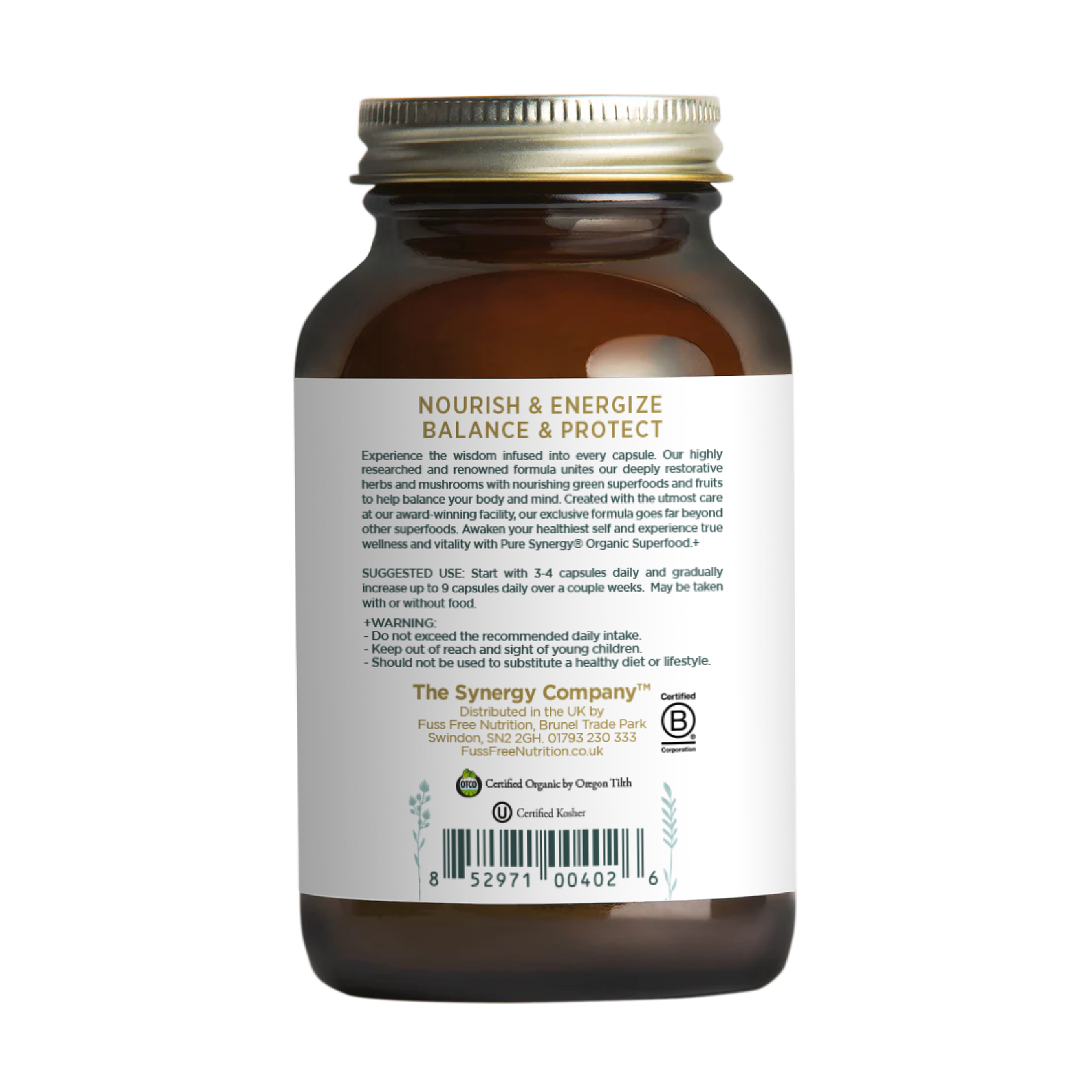 Pure Synergy Organic Superfood 270 capsules